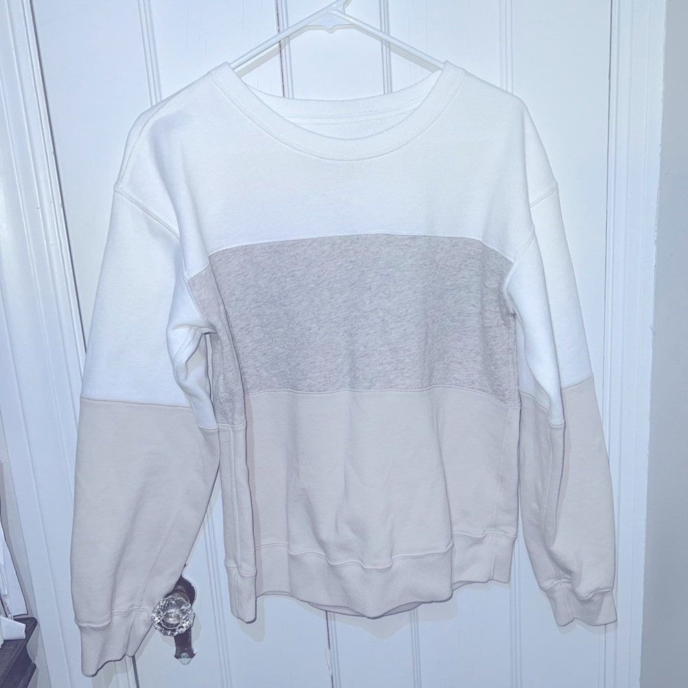 Abercrombie & Fitch Color Block Crew Sweatshirt